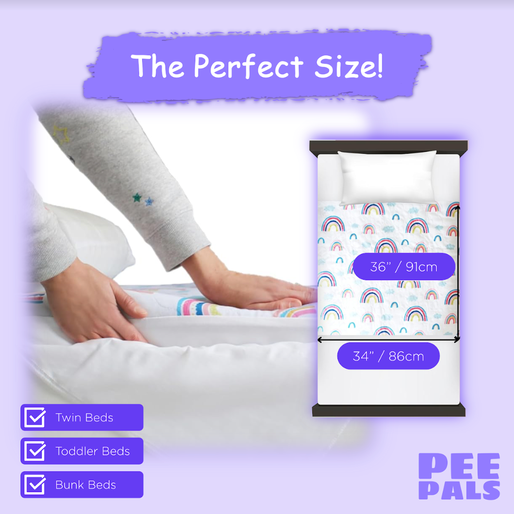 Reusable Waterproof Potty Training Mats (Pack of 2)